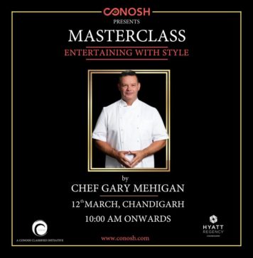 Conosh to bring Aussie Celebrity Chef and TV Host Gary Mehigan to Chandigarh for a Masterclass