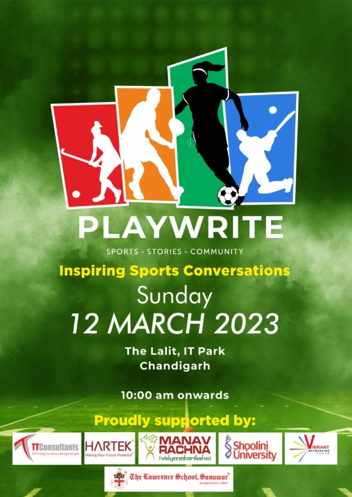 Sports Lit Fest, Playwrite, on Sunday