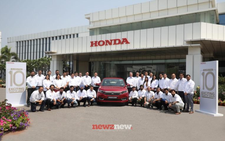 Honda Amaze celebrates glorious 10 years in India