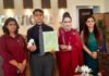 Chitkara International School’s Grade 12 student, Arryan Madhu Chitkara exhibits his innovation “The Communicator Mask”