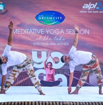 AIPL DreamCity Ludhiana Celebrates International Yoga Day