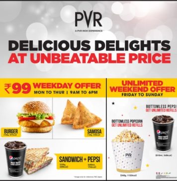 PVR INOX announces new offers on F&B