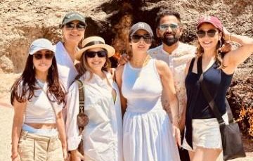 Malaika Arora and Aditi Govitrikar Having a Magical Time In Baku