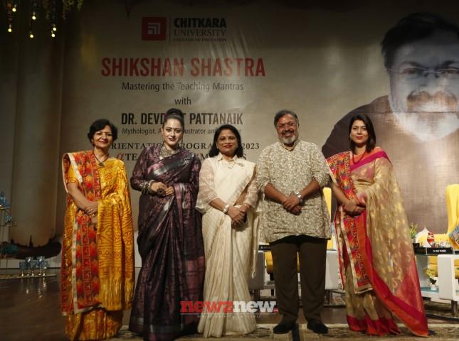 Indian Mythologist Devdutt Patnaik talks on Shikhan Shastra at Chitkara University’s B.Ed orientation
