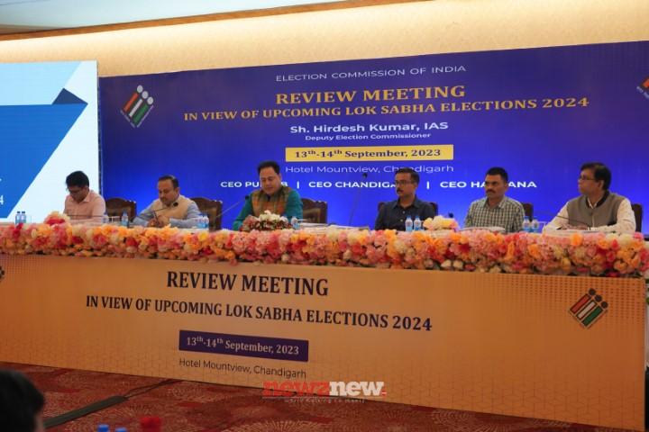 ECI holds review meeting with CEO Punjab and DCs in view of Forthcoming Lok Sabha Polls