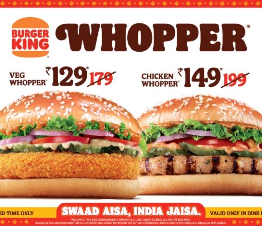 Burger King India democratises Whopper with the launch of its New TVC Swaad Aisa