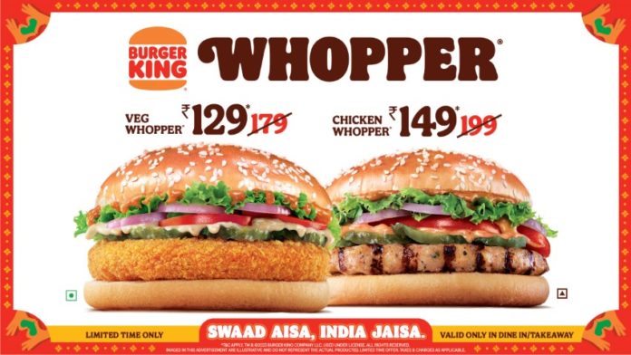Burger King India democratises Whopper with the launch of its New TVC Swaad Aisa, India Jaisa!