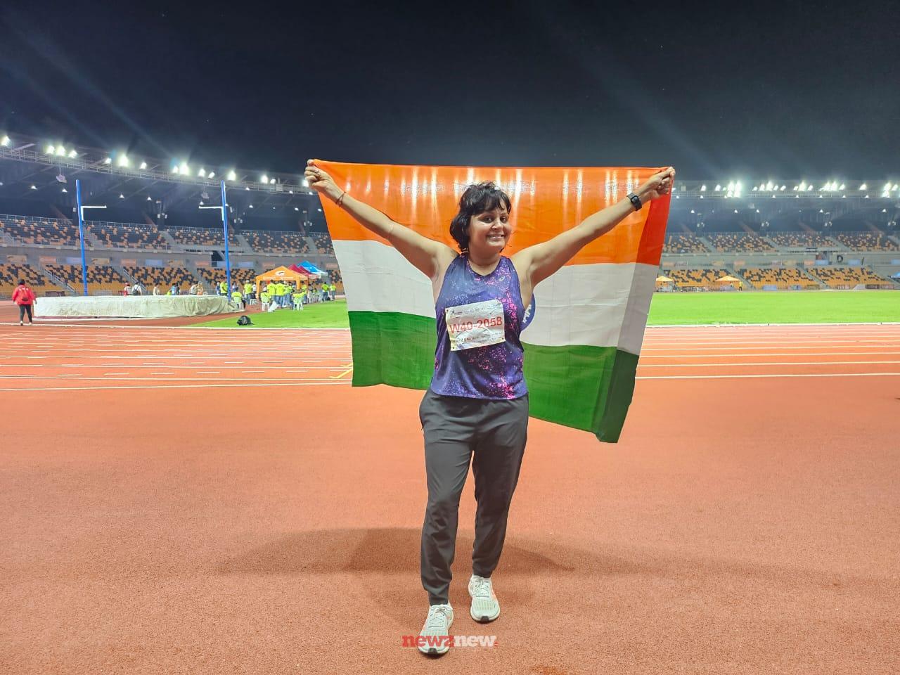 Rakhi Sharma does tricity proud, becomes lone tricity Master Athlete