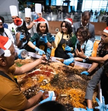 Festive season commences at BLR Airport’s 080 lounge with cake mixing ceremony