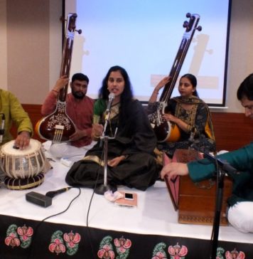 Classical music singer Chinmayi and flute player sisters Debopriya and Suchismita enthralled the audience