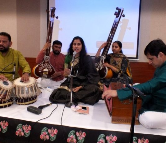 Classical music singer Chinmayi and flute player sisters Debopriya and Suchismita enthralled the audience