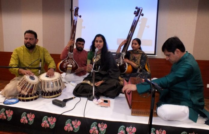 Classical music singer Chinmayi and flute player sisters Debopriya and Suchismita enthralled the audience