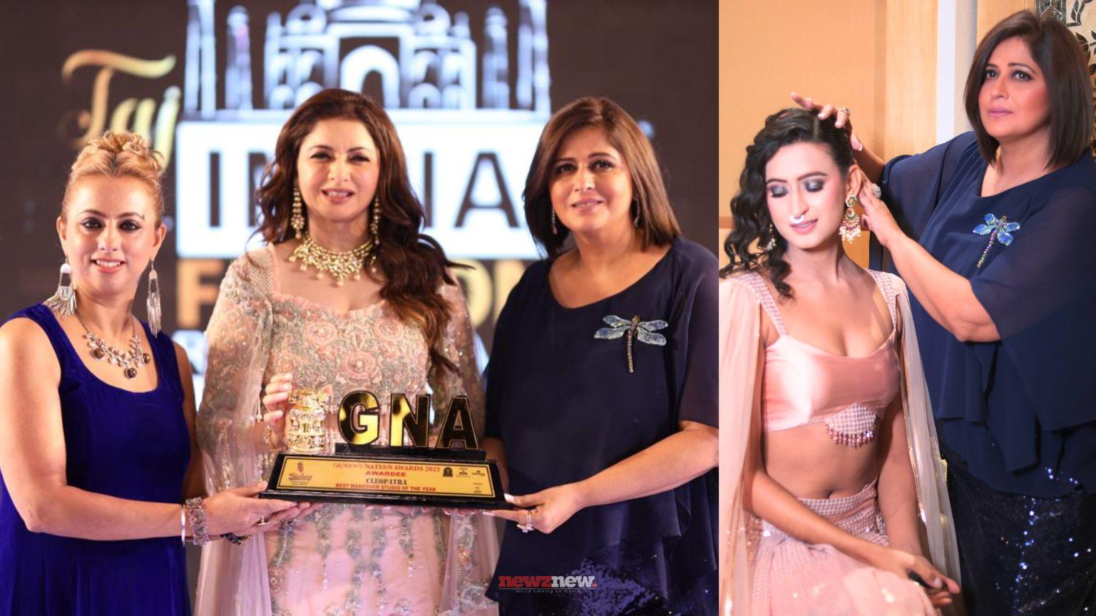 Richa Agarwal and Cleopatra Makeovers Receive Glorious Award