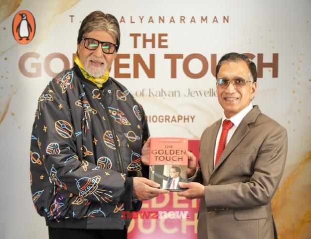 Kalyan Jewellers’ brand ambassador Amitabh Bachchan unveils Mr. T S Kalyanaraman’s autobiography ‘The Golden Touch’