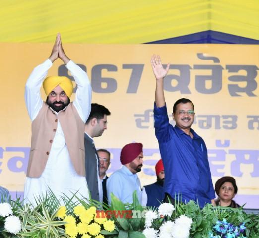 CM Bhagwant Mann and Delhi CM Arvind Kejriwal heralds new era of unprecedented development ‘Vikas Kranti’ in the state