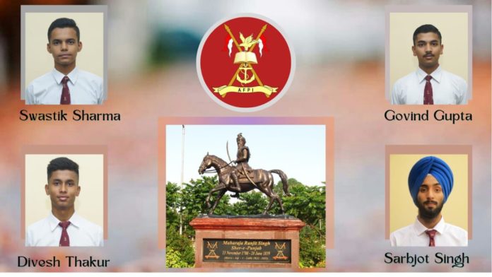Four more Cadets of MRSAFPI commissioned into Indian Army, Total number reaches to 145