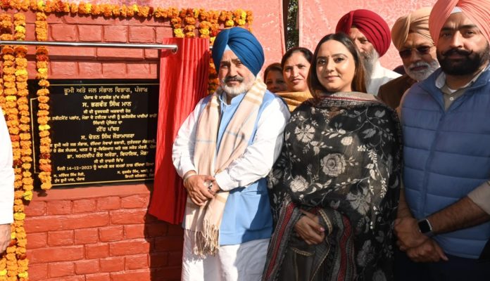 Chetan Singh Jauramajra lays foundation stone of Punjab’s largest treated water irrigation project in Moga