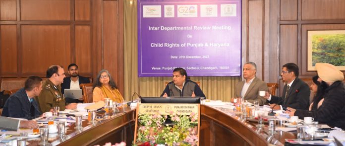 National Child Protection Commission Chairman held a meeting with officials from various departments