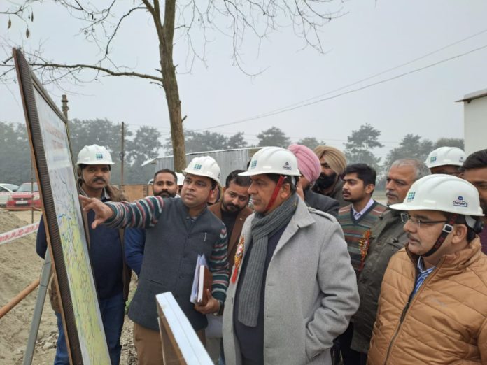 Water Supply and Sanitation Minister Bram Shanker Jimpa visits Talwara Surface Water Project