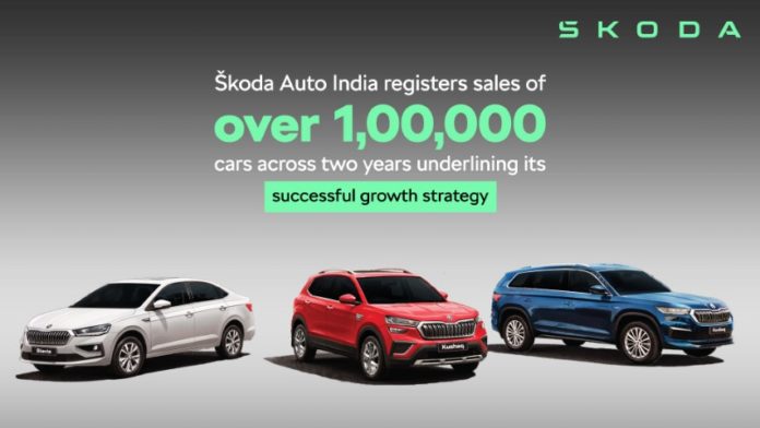 Škoda Auto India registers sales of over 1,00,000 cars across two years