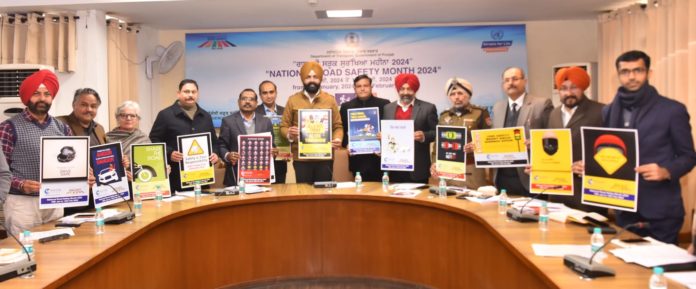 Laljit Singh Bhullar kick starts road safety month, emphasizing need for collective efforts in reducing mortality rate in road accidents