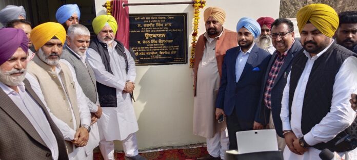 Chetan Singh Jouramajra inaugurates two projects for utilizing treated water of STPs for irrigation at Talwandi Bhai and Zira