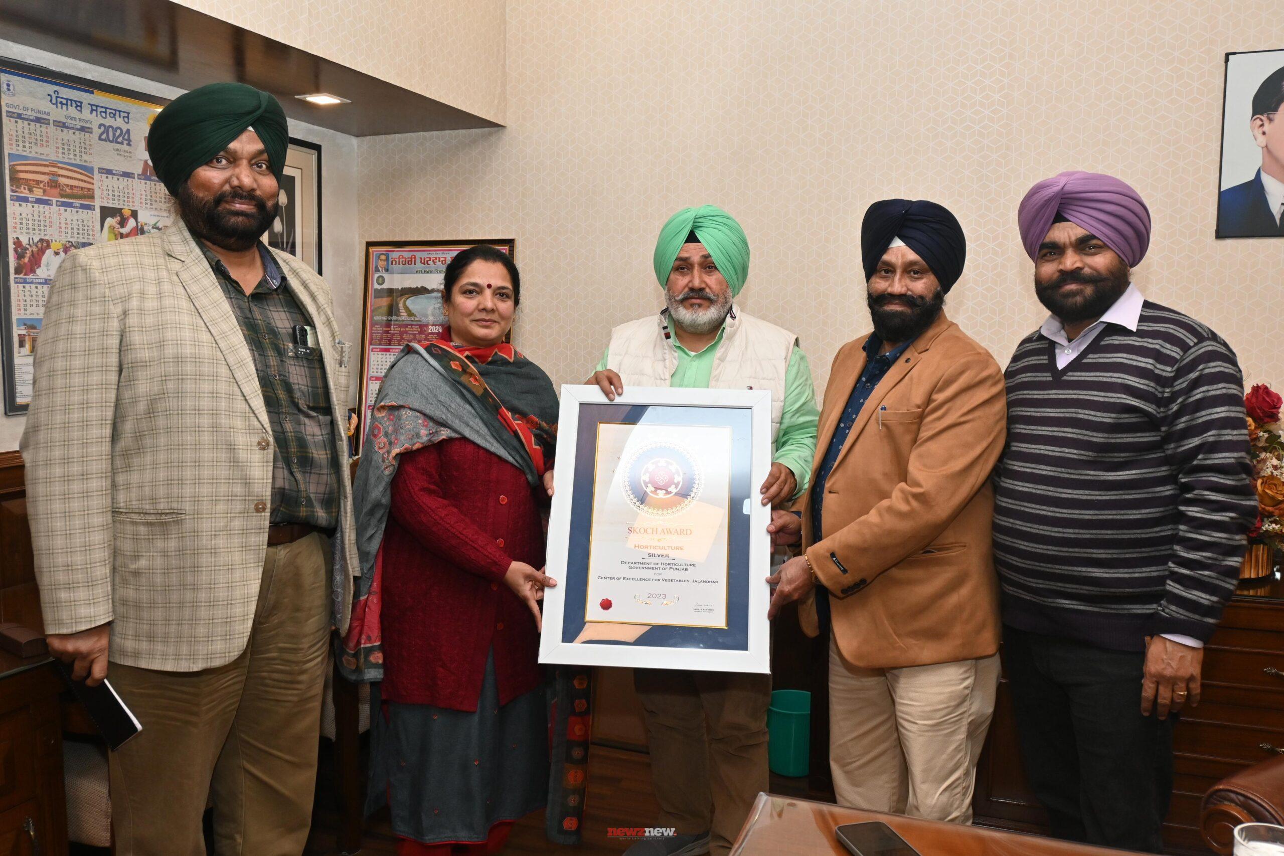Punjab horticulture department bags a silver award and 5 semi final positions
