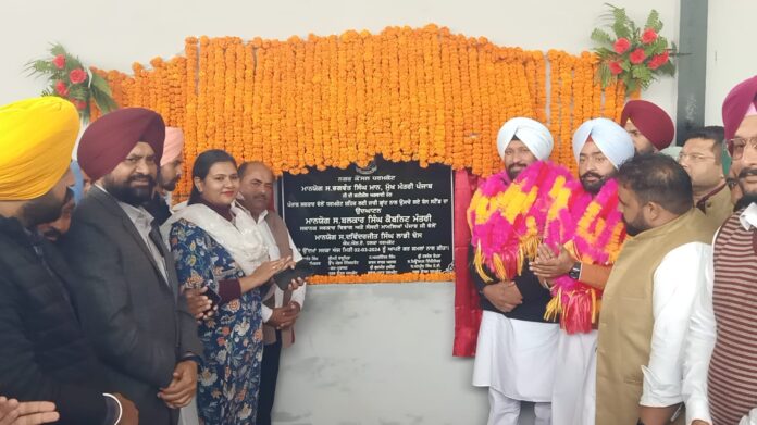 Local Government and Parliamentary Affairs Minister Balkar Singh inaugurates the new bus stand at Dharamkot
