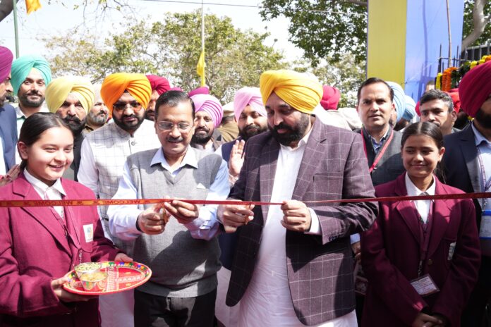 Bhagwant Mann and Arvind Kejriwal dedicate 13 schools of eminence in Punjab