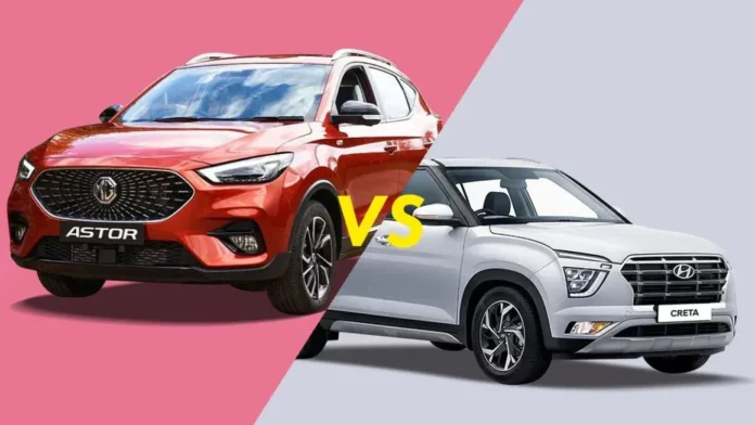 Hyundai Creta 2024 vs MG Astor: A Performance Showdown