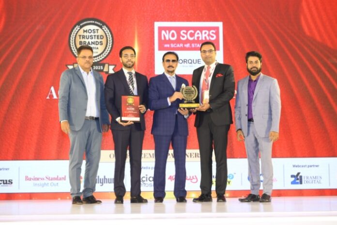 Torque Pharma’s ‘No Scars’ Brand Honored as India’s Most Trusted by Team Marksmen