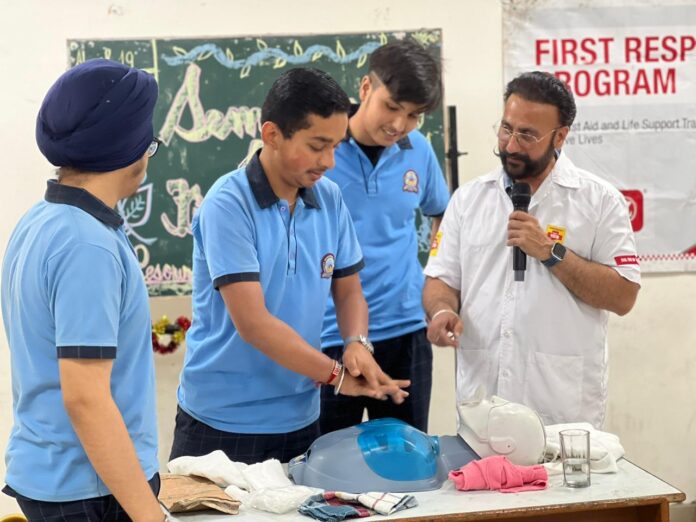 108 Ambulance Conducts First Responder Program at Amritsar Public School, Amritsar