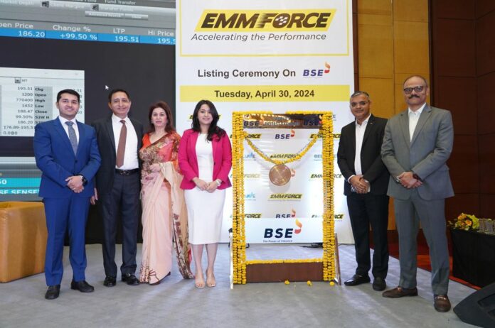 Automotive niche firm Emmforce stock makes bumper debut on BSE SME