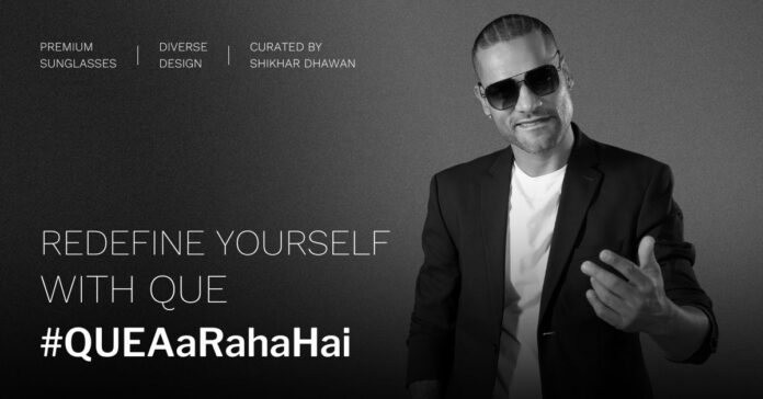 Shikhar Dhawan announces the launch of the eyewear brand QUE