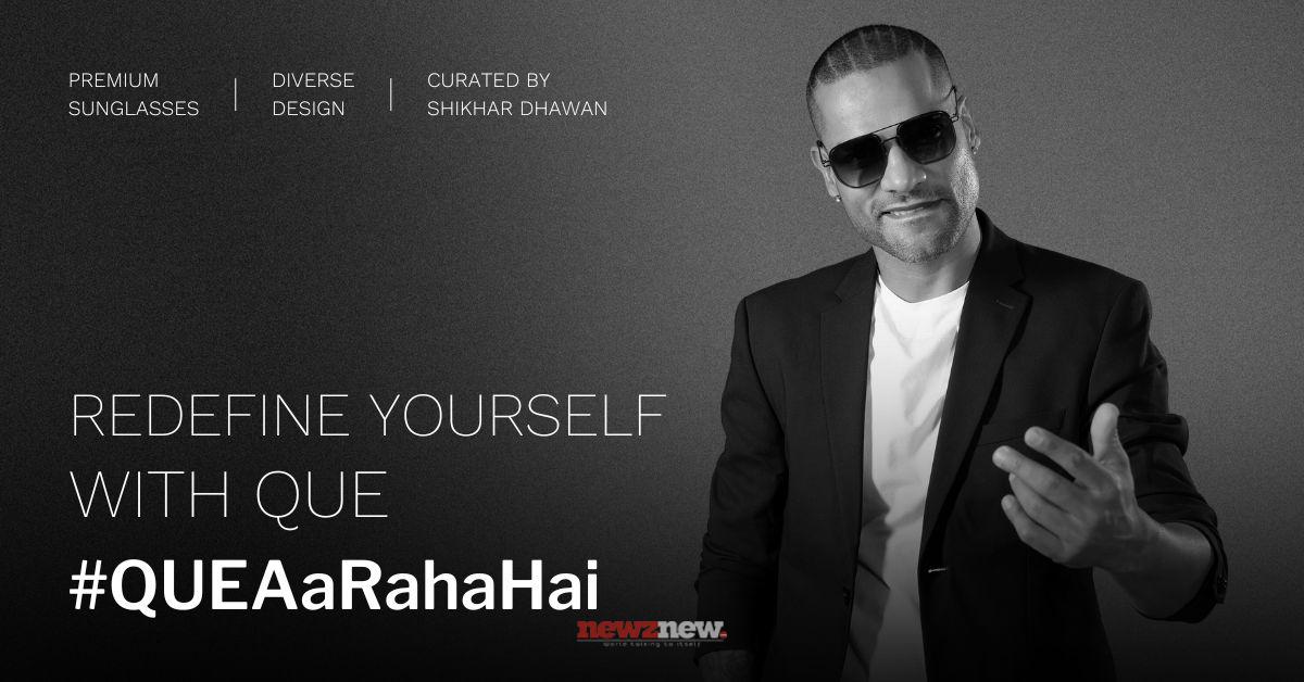 Shikhar Dhawan announces the launch of the eyewear brand QUE