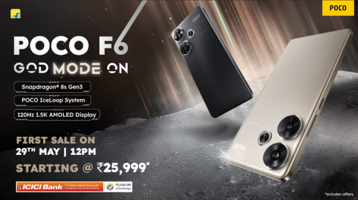 POCO launches F6 5G with Snapdragon 8s Gen 3 Processor