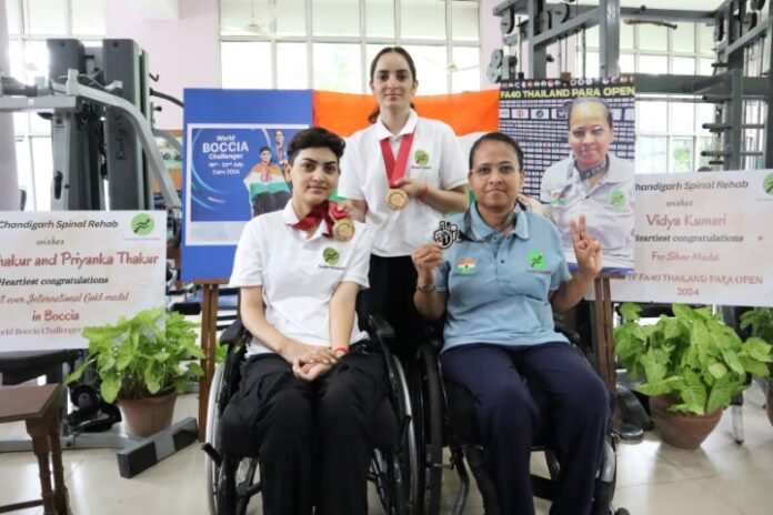 Two Chandigarh Spinal Rehab para-athletes shine Internationally