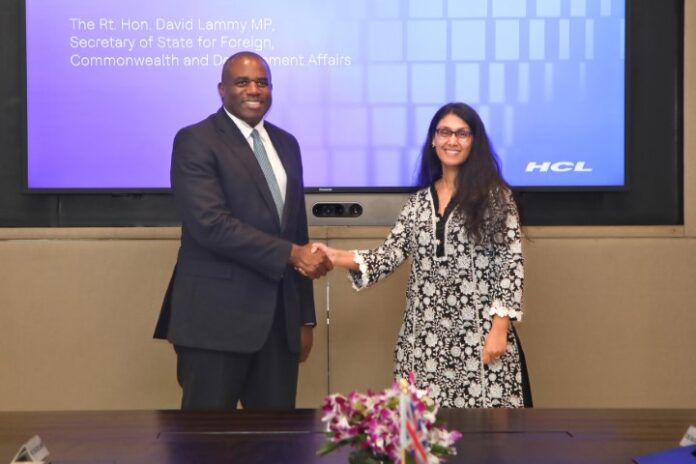 HCLTech hosts UK Foreign Secretary David Lammy at its Noida campus