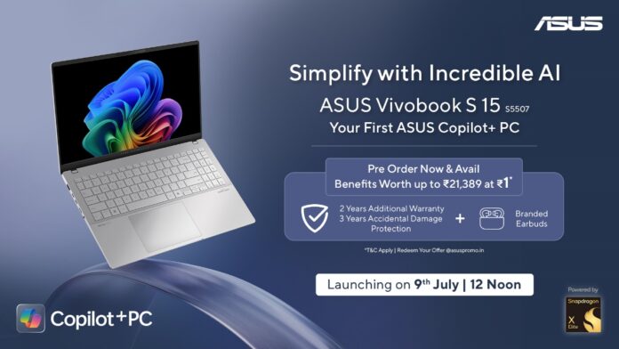 ASUS Vivobook S 15 powered by Qualcomm is now available for Pre-Booking in India