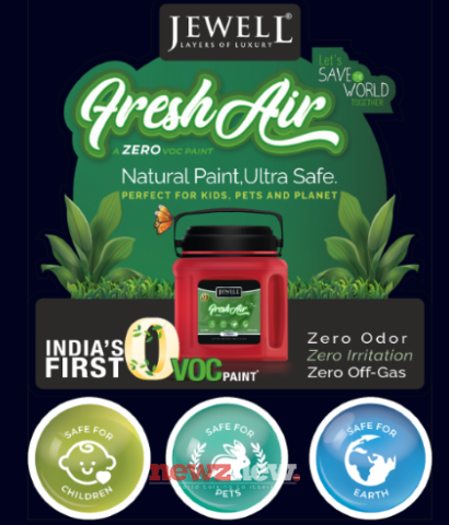 Jewell Paints Launches FreshAir, a Zero-VOC Paint