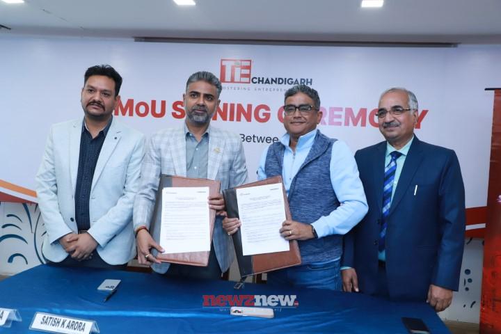 TiE Chandigarh and Chandigarh Angels Network Sign MoU