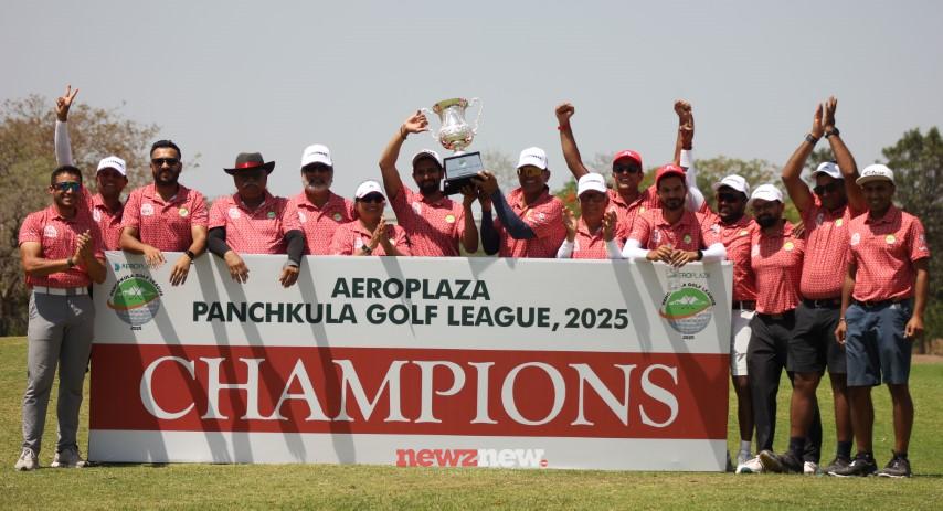 'Highland Kings' pips 'Victory Waves' to lift the Aeroplaza Panchkula Golf League 2025 trophy