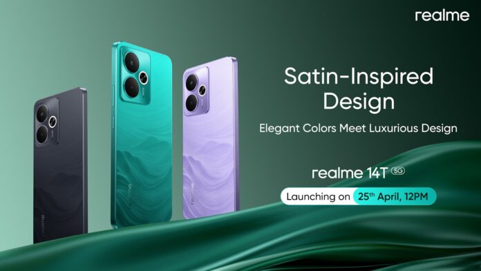 realme 14T 5G, with Segment’s Brightest AMOLED Display and 6000mAh Battery Launches on April 25