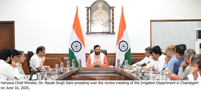 Chief Minister holds key meeting, reviews pivotal irrigation and water resource projects worth over Rs. 100 crore