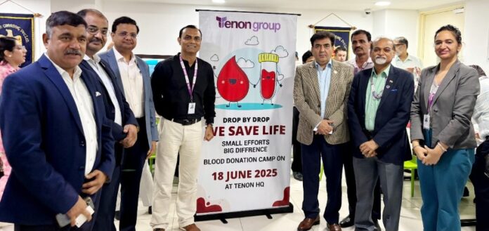 Tenon Group Hosts Blood Donation Drive at Gurugram office