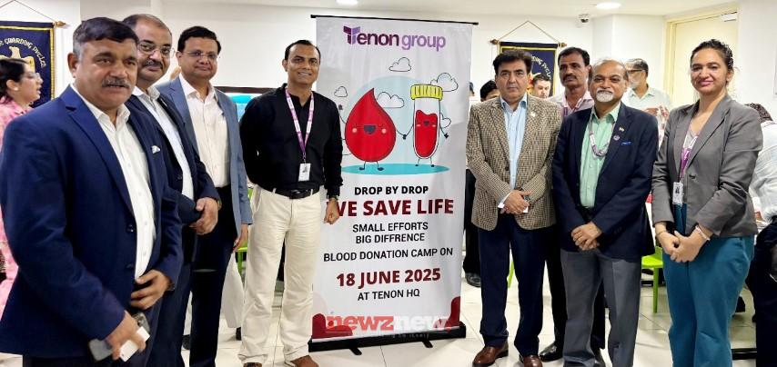 Tenon Group Hosts Blood Donation Drive at Gurugram office