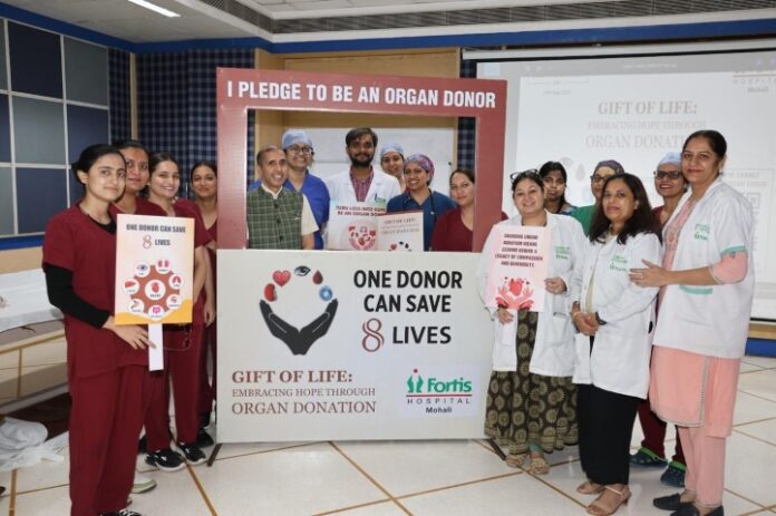 Fortis Mohali Observes Organ Donation Day with awareness session