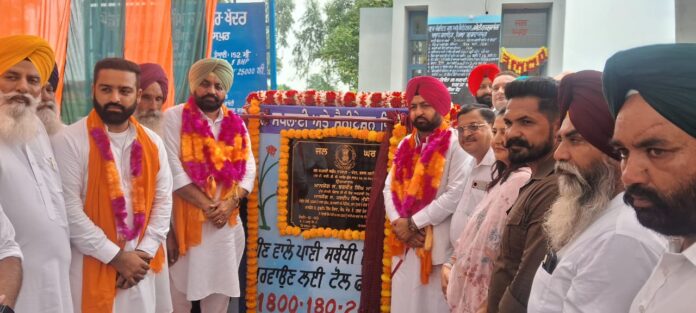 Hardeep Singh Mundian Inaugurates New Water Supply Schemes Worth Rs. 1.11 Crore In Villages Naharpur And Narowali