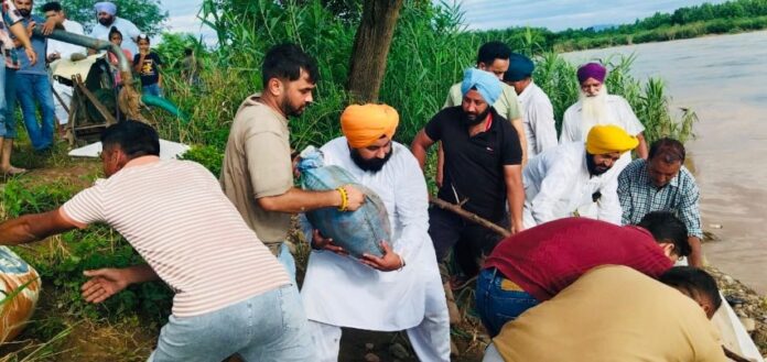 Harjot Bains At Fore Front In Sri Anandpur Sahib; Over 200 Safely Evacuated From Flood-Prone Areas