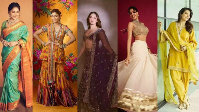 Top 10 Festive Outfit Ideas for 2025 Inspired by Bollywood Divas